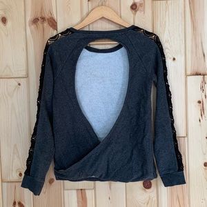 Fabletics Tops - Fabletics Maura Active Open Back Lace Sweatshirt S Fabletics Tops - Fabletics Maura Active Open Back Lace Sweatshirt S